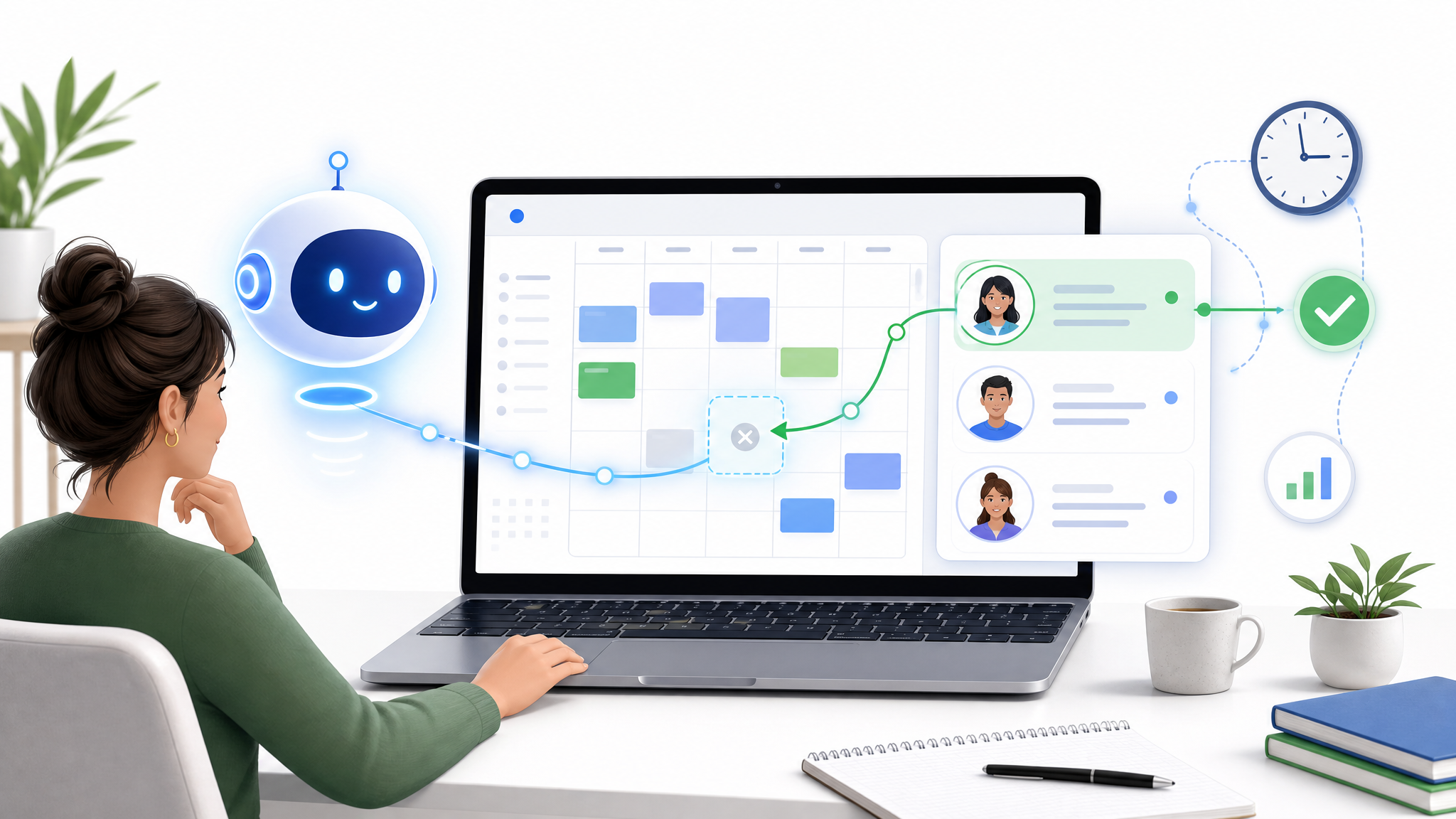 AIエージェントで予約表とキャンセル待ちリストを照合する初心者向け副業イメージ